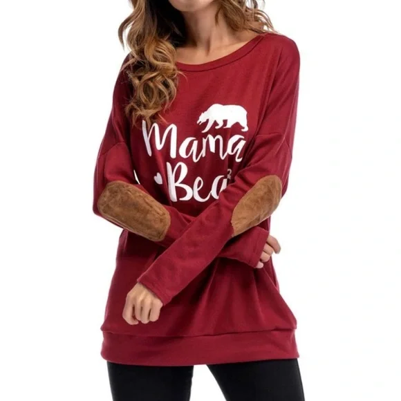 Mama Bear Oversized Long Sleeve Shirt - Picture 3 of 8